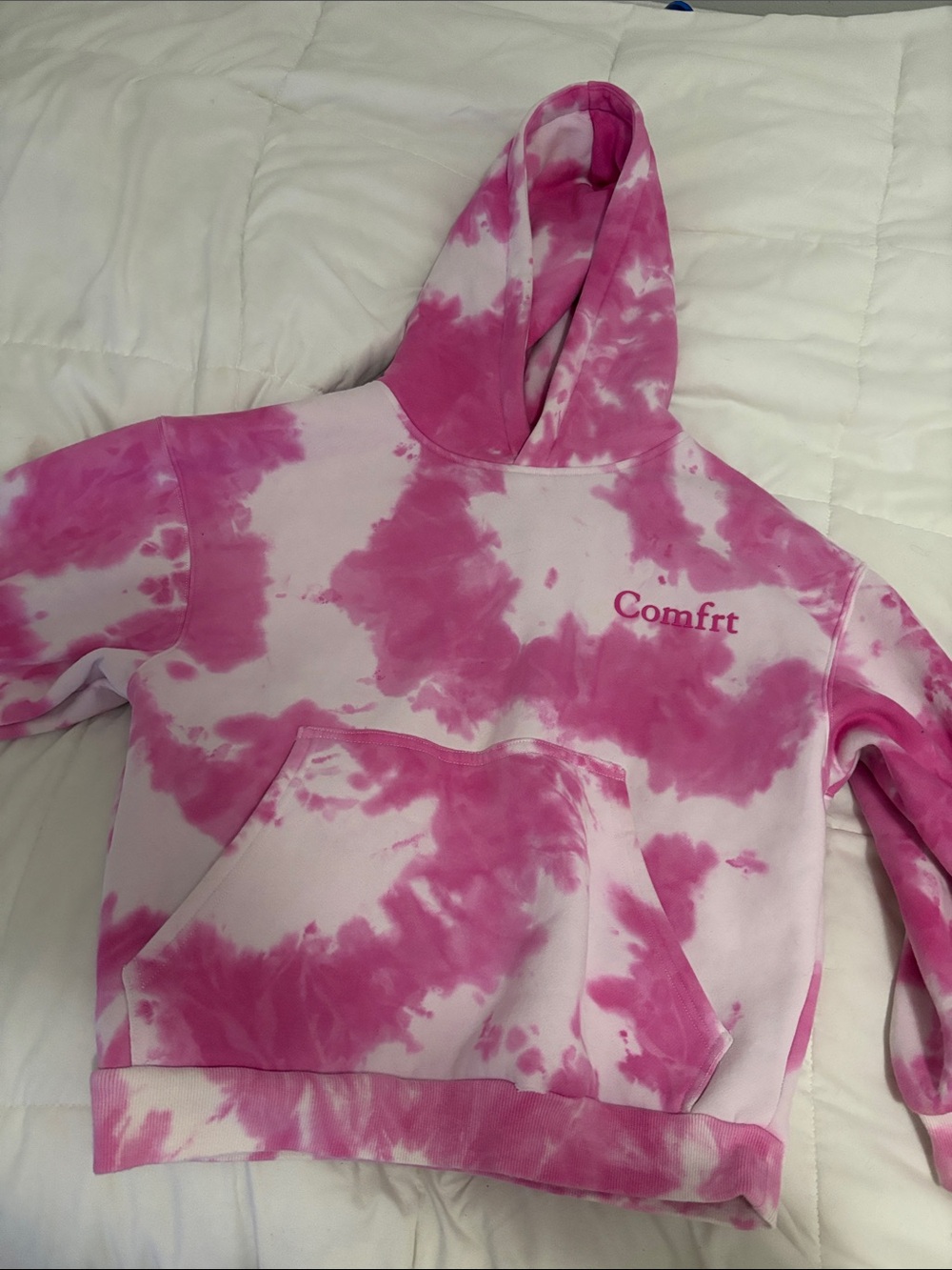 COMFRT xs Pink Tie-Dye Hoodie Jacket